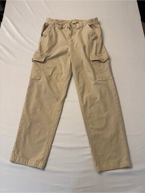 American Eagle Women’s Size 12 Cargo Pants Khaki Beige Stretch Utility